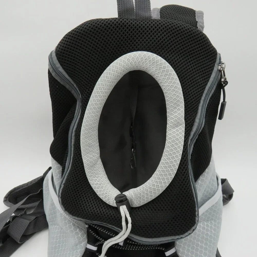 Pawaboo Pet Carrier Backpack Front Facing Dog Cat Size‎ Small Gray Mesh Travel